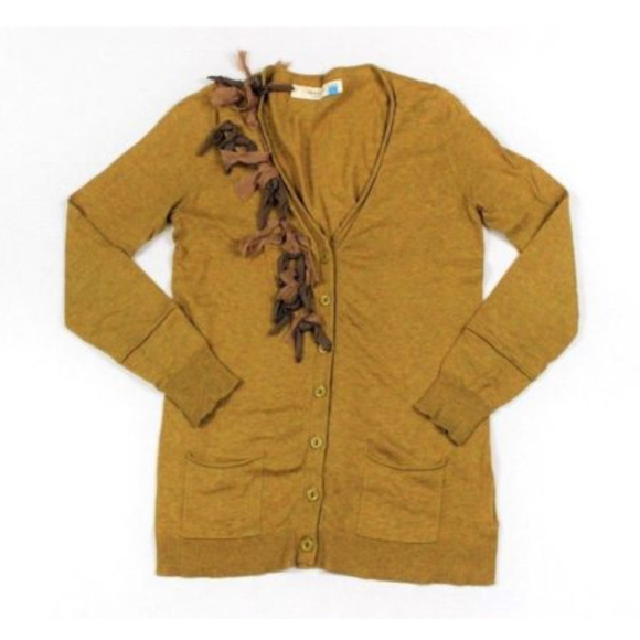 Anthropologie Sweaters - Sparrow Small Cardigan Sweater Ribbon Detail